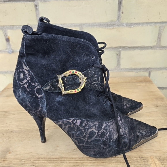 Vintage Suede Booties - Picture 2 of 12